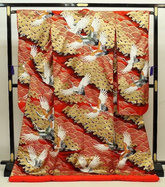 Uchikake Kimono, Wedding Kimono, Japanese Kimono R