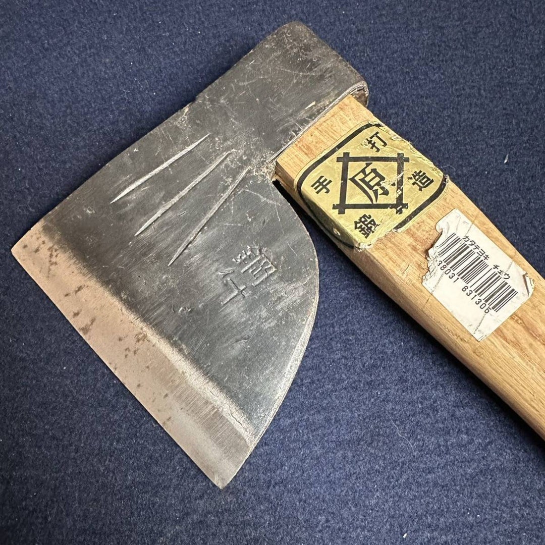 Japanese Vintage Axe W/signed Wood Cutting Carpenter Tools Japanese Vintage Axe W/signed Wood Cutting Carpenter Tools