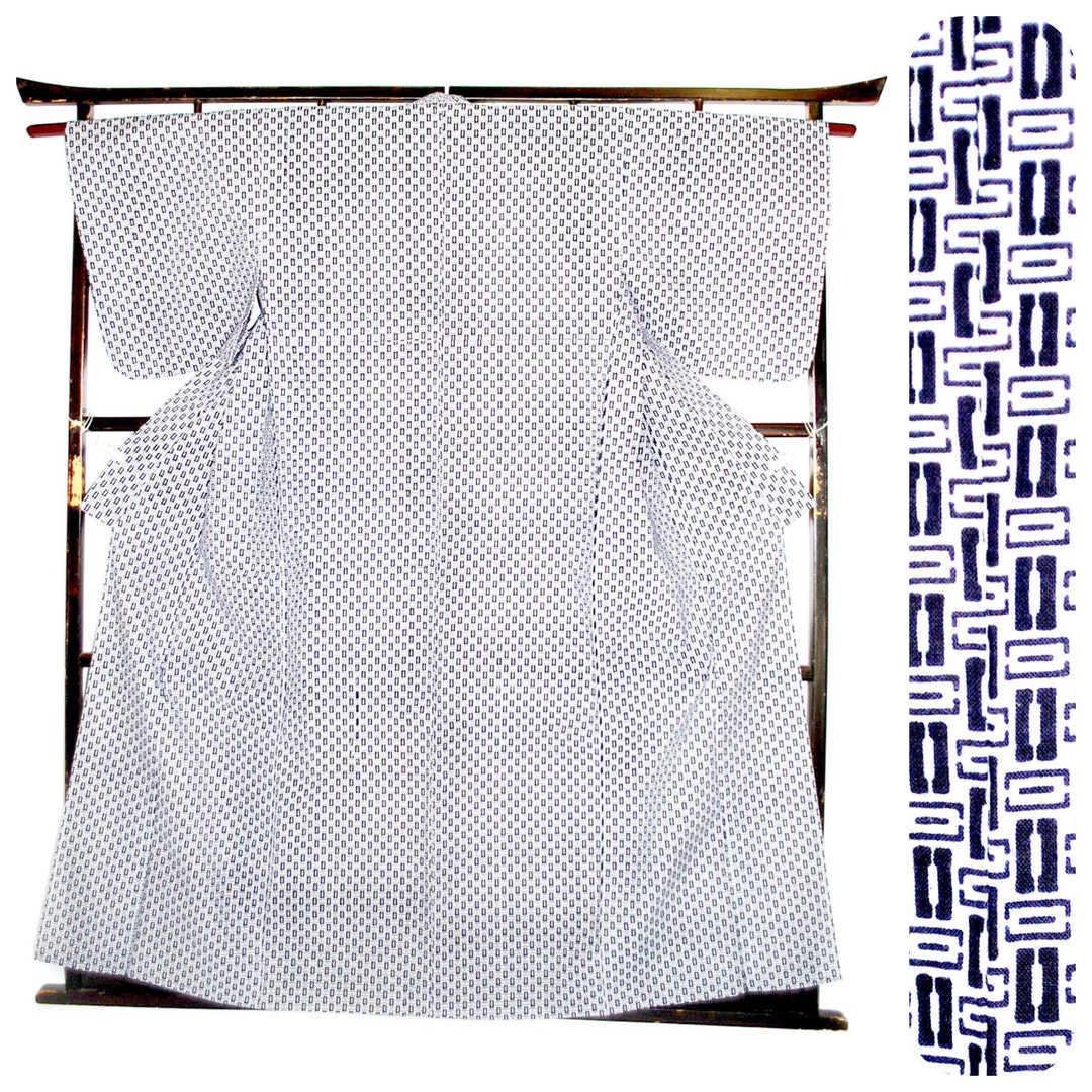 Yukata Cotton Kimono Japanese Robe, Yukata From Japan, Cotton House