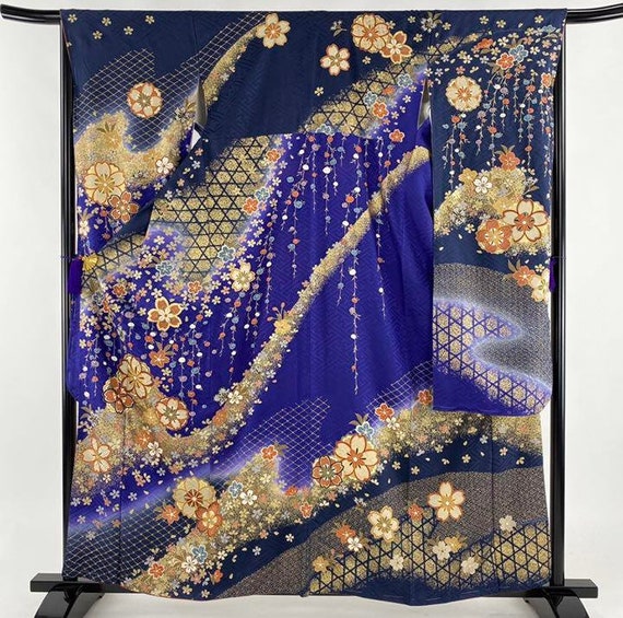 Furisode Kimono Red, Silk Furisode, Wedding Kimono