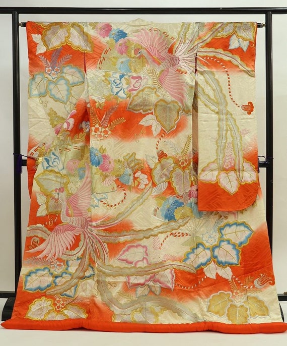 Uchikake Kimono, Wedding Kimono, Japanese Kimono R