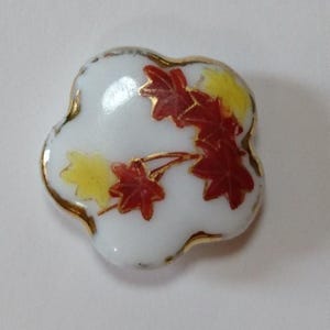 Antique Japanese Satsuma Ceramic/Porcelain Hand-Painted Buttons