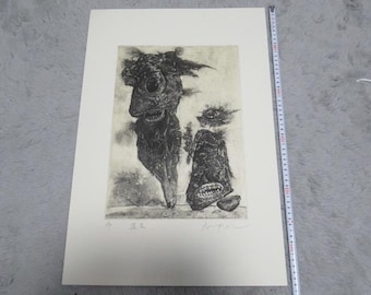 Pintura de arte japonés Kinbaku Obra de arte de Shibari EBISU Shuji Original