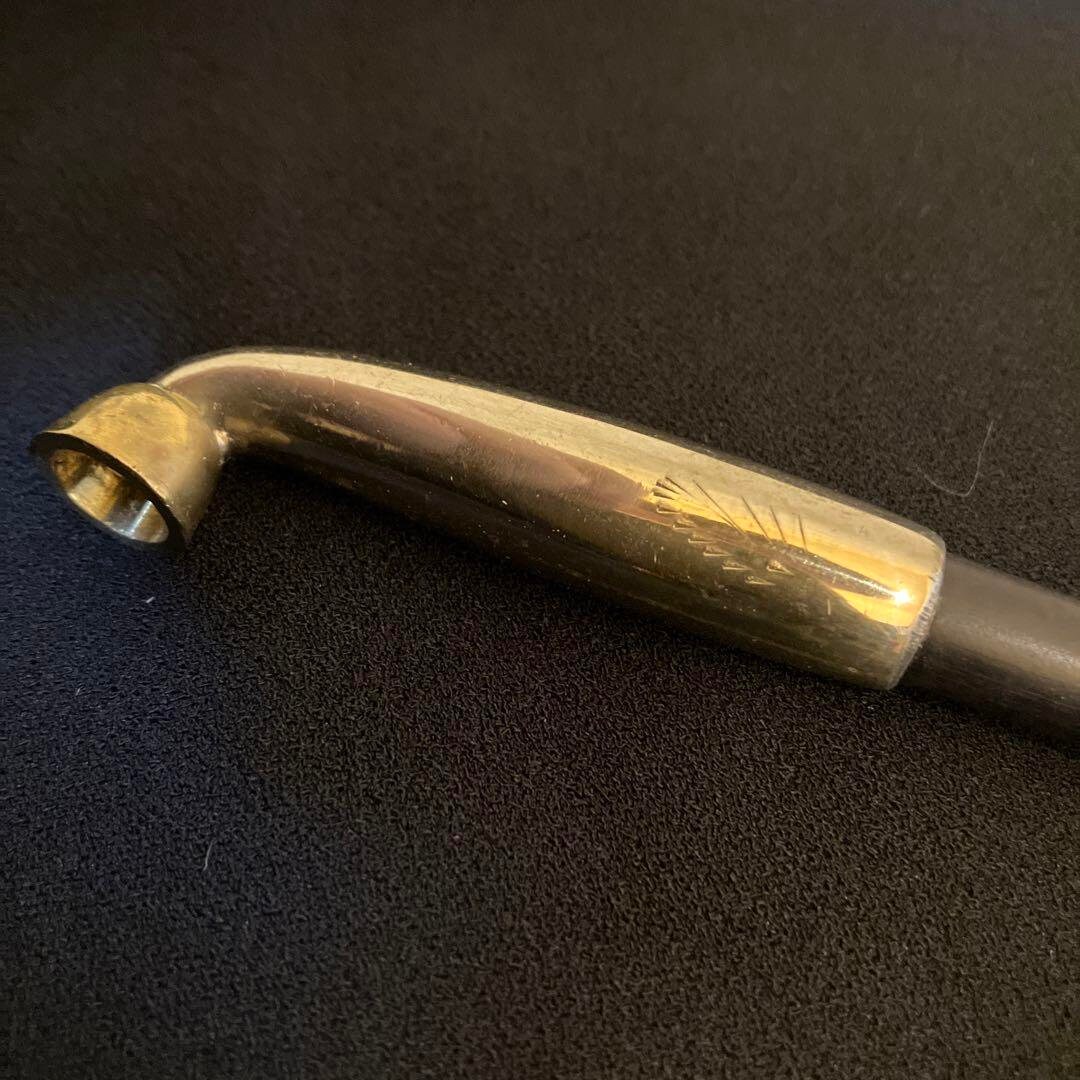 thumbnail interactive-video image 1 of Japanese Kiseru Smoking Pipe - Iizuka Metal Solid Brass - Handmade Regular Type - USA Seller 1 of 4