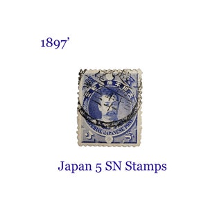 Japan 5 SN Stamps 1897 Prince Kitashiragawa