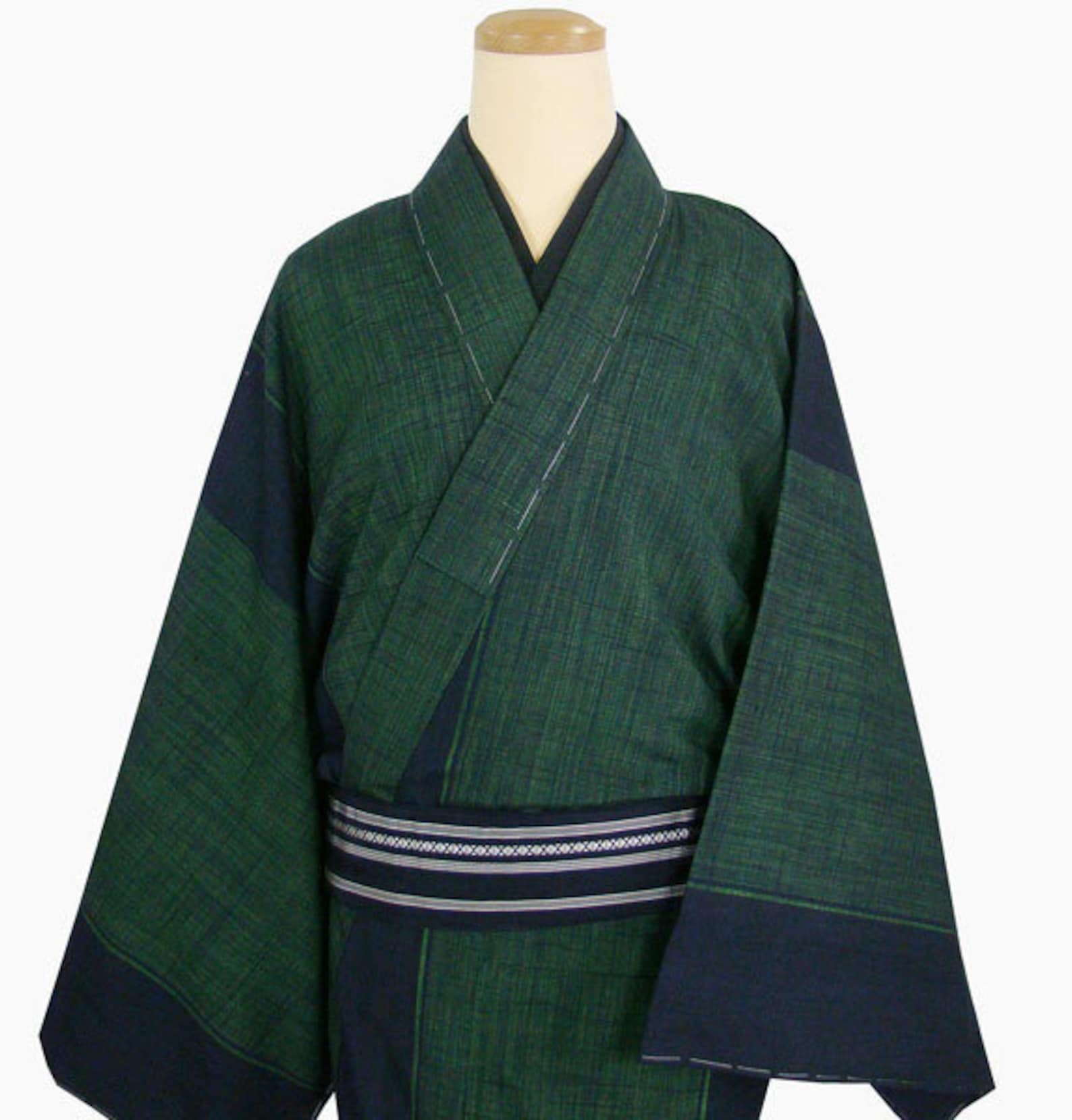 Japanese Mens Kimono Men Kimono Kimono Robe Samurai Etsy