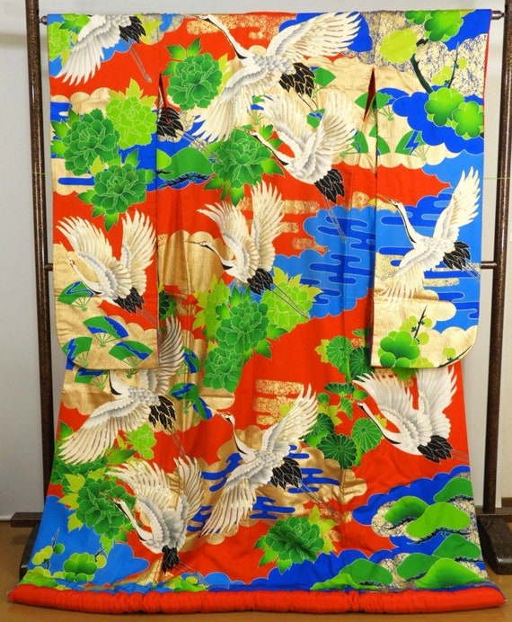 Uchikake Kimono, Wedding Kimono, Japanese Kimono R