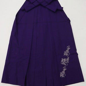 Hakama , Purple Hakama, Womens Kimono Skirt, Floral Hakama, Kimono Pants, Japanese Hakama,