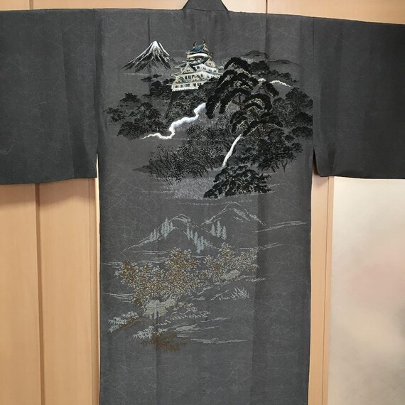 Mens Kimono, Samurai Kimono, Mens Jyuban, Mens Kim