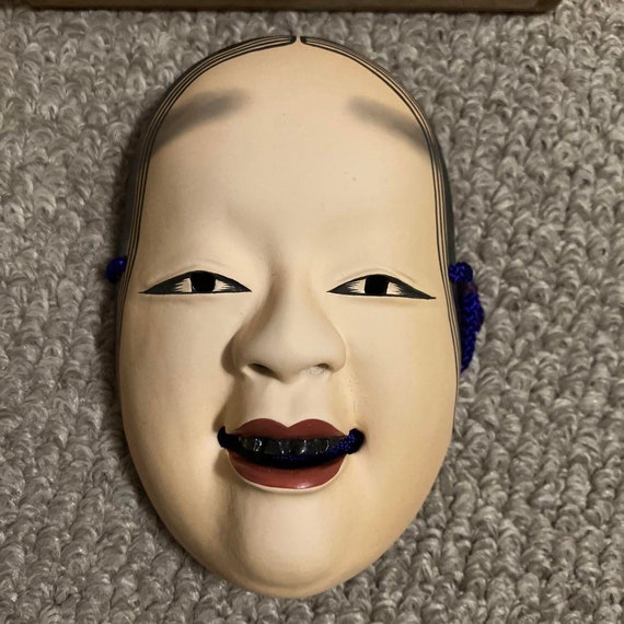 Japanese mask, Vintage mask, Noh mask, Kagura mas… - image 2