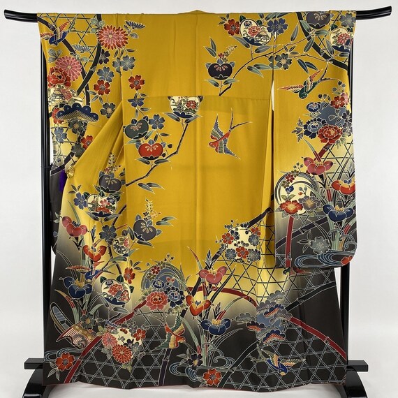 Furisode Kimono, Silk Furisode, Wedding Kimono Dre