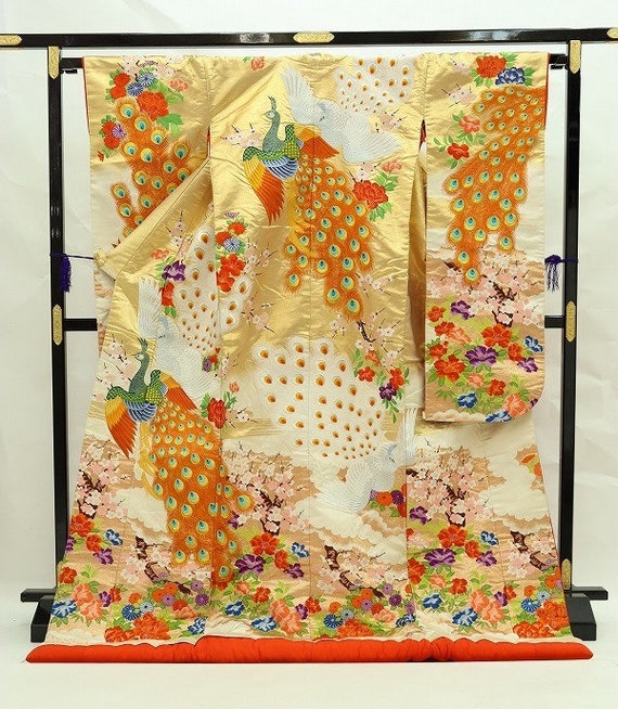 Uchikake Kimono, Wedding Kimono, Japanese Kimono R