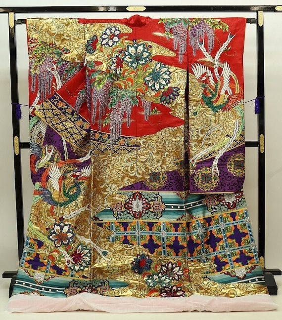 Uchikake Kimono, Wedding Kimono, Japanese Kimono R