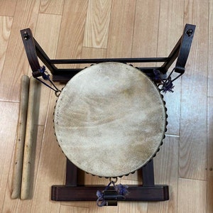 Japanese Instrument small drum high Class Kabuki Dancing Leather Skin