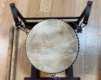 Japanisches Instrument kleine Trommel hochwertige Kabuki Tanzen Lederhaut
