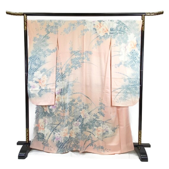 Furisode Kimono Pink, Silk Furisode, Wedding Kimon