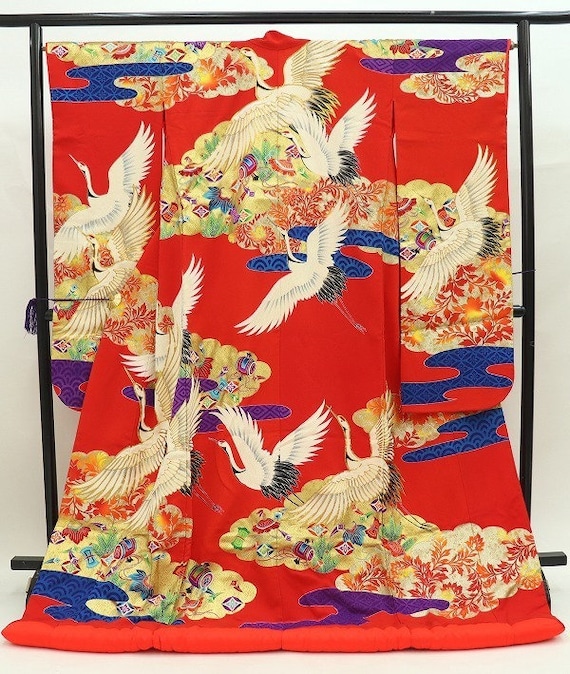 Uchikake Kimono, Wedding Kimono, Japanese Kimono R