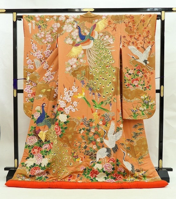 Uchikake Kimono, Wedding Kimono, Japanese Kimono R