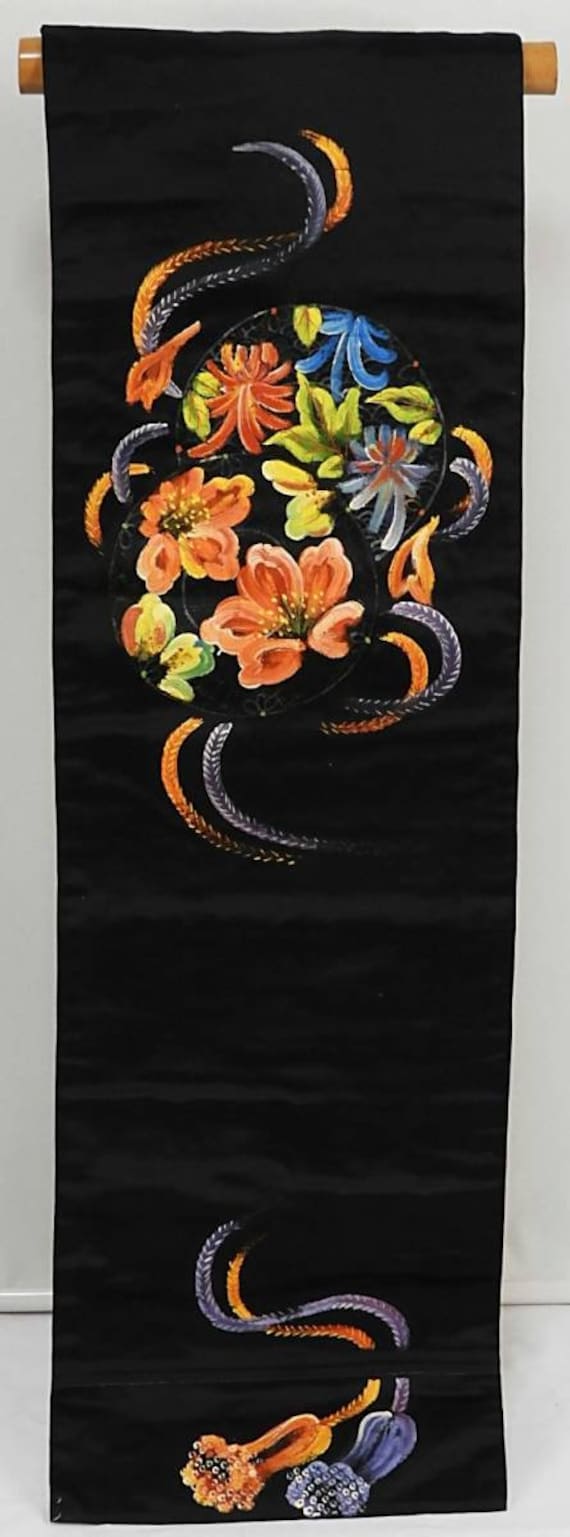 Japanese vintage obi sash belt for kimono silk Ja… - image 3