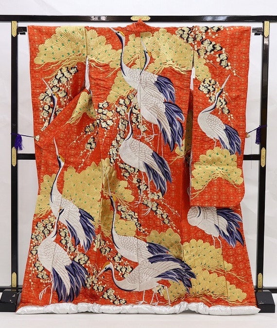 Uchikake Kimono, Wedding Kimono, Japanese Kimono R