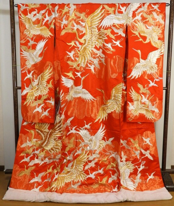 Uchikake Kimono, Wedding Kimono, Japanese Kimono R