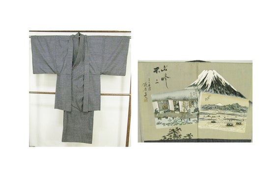 Mens Kimono Set, Gray Kimono Set, Mens Kimono ens… - image 1