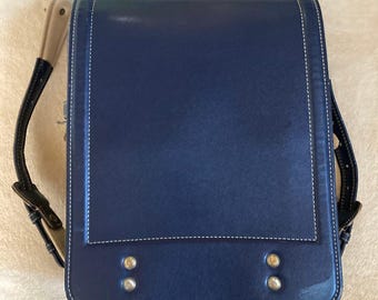 Japanese Cowhide Leather Randoseru school Bag Red lightweight backpack