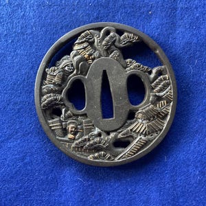 Tsuba samurai sword guard koshirae katana wakizashi