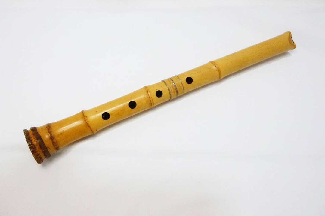 Japanese Instrument Shakuhachi Vertical Bamboo Flute 18inch High Class