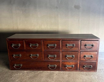 Japanische Truhe, antike Truhe, japanisches Tansu, Dansu, handgefertigte Lagerung, Vintage Safe, Holztruhe, handgefertigtes Tansu, japanischer Tresor,