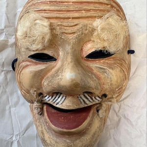 Japanese mask, Antique mask, Noh mask, Kagura mask, Hannya mask, Oni mask, Authentic mask, Handmade mask, Japanese kagura, Noh japan,