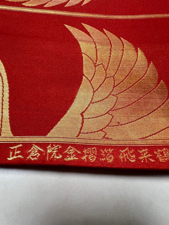 Obi Belt Kimono, Red Obi, Silk Obi Belt, Vintage … - image 4
