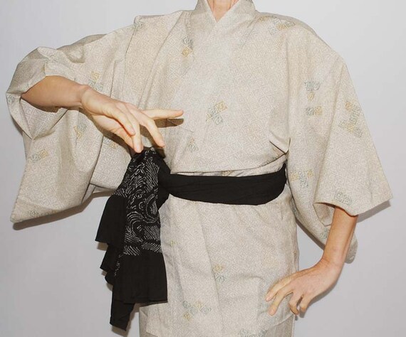 beige kimono dress