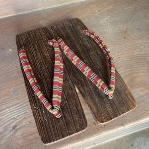 Japanese Traditional Wooden Geta Sandals 23cm Anime, Cosplay
