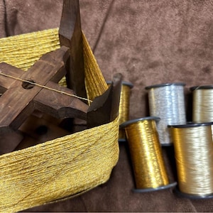 Japanese Silk Embroidery Thread Floss for Kimono Furisode Uchikake, Embroidery Thread Gold, Silk Thread, Gold Embroidery Thread, Gold Thread