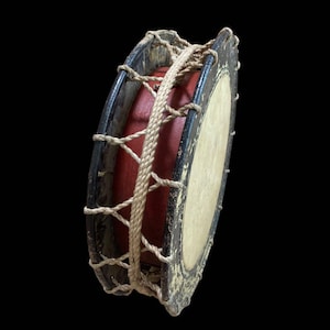 Japanese Instrument small drum high Class Kabuki Dancing Leather Skin