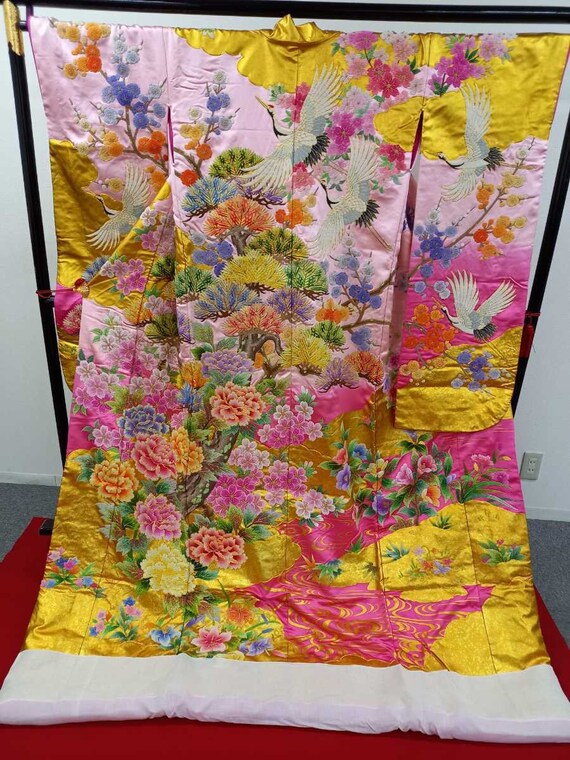 Uchikake Kimono, Wedding Kimono, Japanese Kimono R