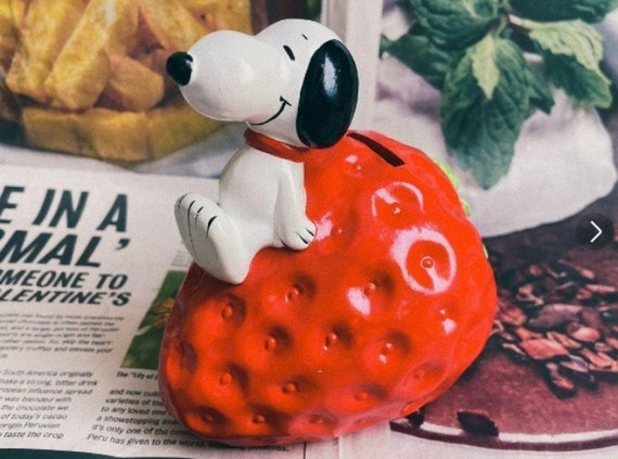 SNOOPY Coin Bank 7" Money Box Cute Toy Birthday Moneybox Gift Peanuts 