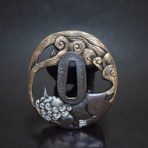 TSUBA, Samurai Sword, Sword Guard, Wave, Koshirae, Katana, Wakizashi, Japanese Katana, Japanese Tsuba, Japanese Paperweight, - Etsy TSUBA, Samurai Sword, Sword Guard, Wave, Koshirae, Katana, Wakizashi, Japanese Katana, Japanese Tsuba, Japanese Paperweight, - Etsy