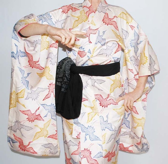 Furisode, Silk Furisode, Furisode Kimono, Silk Kim