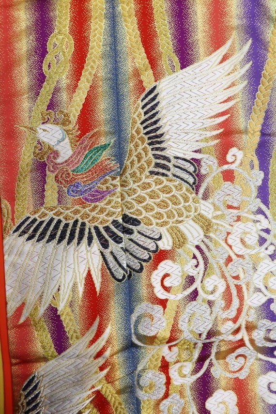 Embroidered Uchikake, Wedding Kimono Peacock, Jap… - image 3