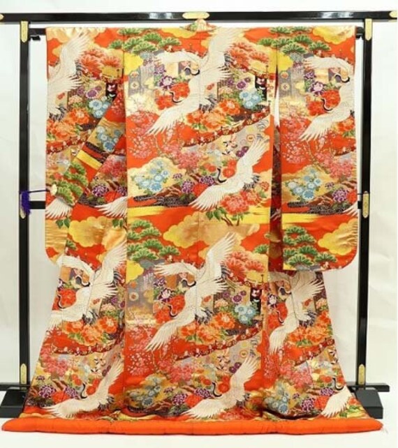 Uchikake Kimono, Wedding Kimono, Japanese Kimono R