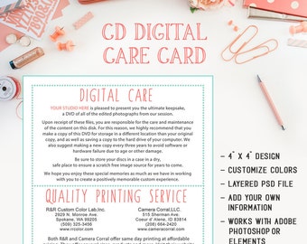 Fotografie Copyright Version 4 "x4" Vorlage zum sofortigen Download als PSD Photoshop Layered Datei - INF102CD verfügbar