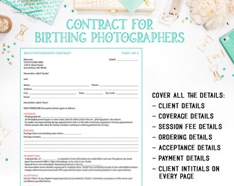 Geburtsfotografie Auftragsvorlage für Portrait Fotografen zum sofortigen Download als Photoshop PSD Schichtdatei - INF126BF verfügbar