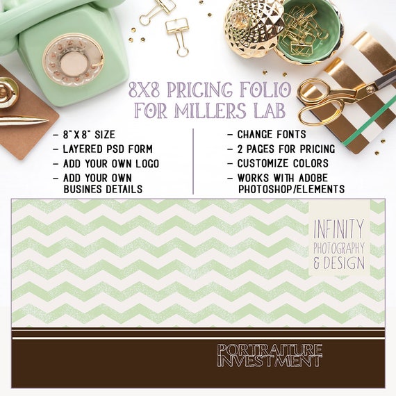 8x8 folio photography pricing