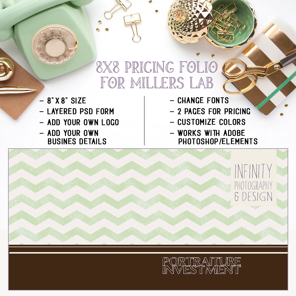 8x8 folio photography pricing investment guide template for etsy