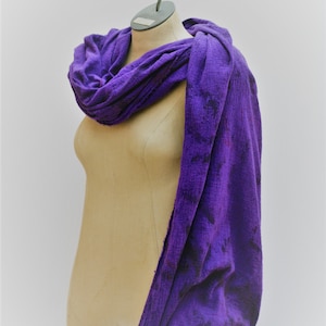 Distressed Praetorian Purple Shoulder Wrap Drape Cowl, Ragged Cotton ...