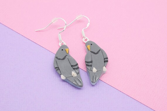 pigeon earrings