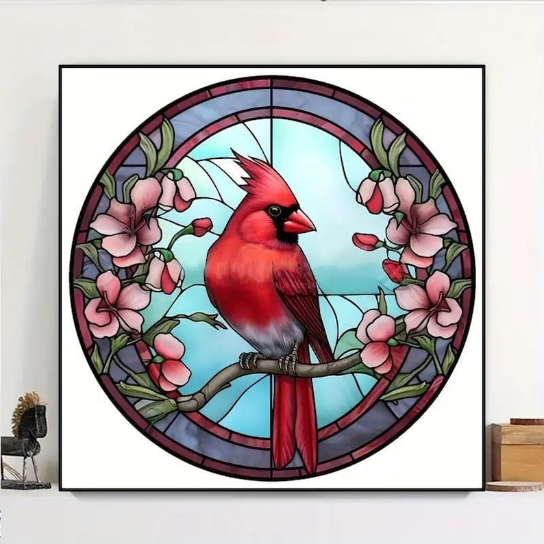 Cardinal Bird Diamond Painting Kit: DIY 5D Gem Art Home Decor image 5