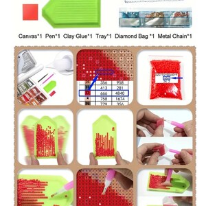 Cardinal Diamond Painting Kit: 5D DIY Acrylic Window Hanging (6x6 inches) bild 5